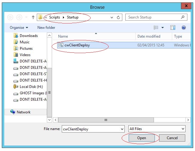 cwClientDeploy.bat dosyasını GPO ile çalıştırmak