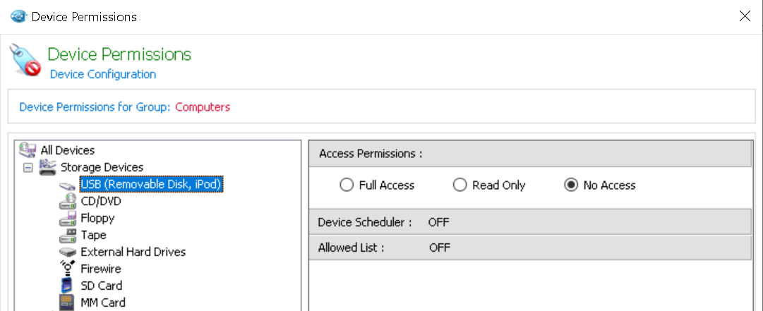 Uç Nokta Cihazlarına Erişim Yoktur