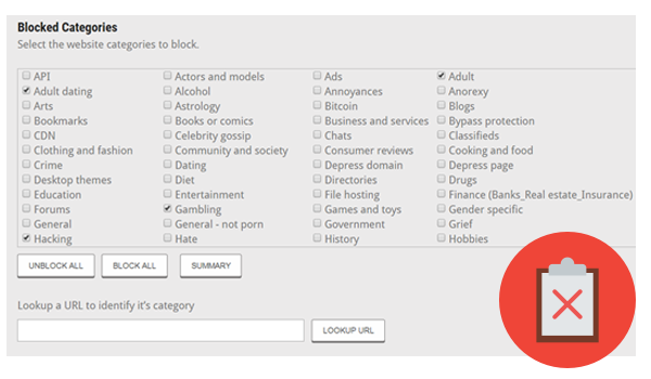 Web Sitelerini Kategorilere Göre Engelleyin